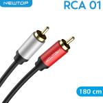 NEWTOP RCA01 CAVO COASSIALE RCA AUDIO M/M 180CM