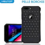 PELLE BORCHIE CASE COVER IPHONE 6 - 6S PLUS (APPLE - Iphone 6 - 6S Plus - Nero)