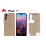 TPU MATTE OIL WITH BUTTON COVER HUAWEI P20 (HUAWEI - P20 - Oro)