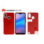TPU MATTE OIL WITH BUTTON COVER HUAWEI P20 LITE (HUAWEI - P20 Lite - Rosso)