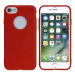 TPU MATTE OIL WITH BUTTON COVER IPHONE 7 - 8 (APPLE - Iphone 7 - Rosso)