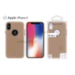 TPU MATTE OIL WITH BUTTON COVER IPHONE X (APPLE - Iphone X - Oro)