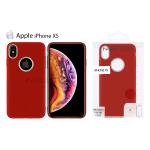 TPU MATTE OIL WITH BUTTON COVER IPHONE XS (APPLE - iPhone XS - Rosso)