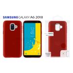 TPU MATTE OIL WITH BUTTON COVER SAMSUNG GALAXY A6 2018 (SAMSUNG - Galaxy A6 2018 - Rosso)