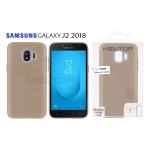 TPU MATTE OIL WITH BUTTON COVER SAMSUNG GALAXY J2 2018 (SAMSUNG - Galaxy J2 2018 - Oro)