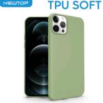 TPU SOFT CASE COVER APPLE IPHONE 11 ''NO LOGO'' (APPLE - Iphone 11 - Verde militare senza foro logo)