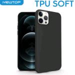 TPU SOFT CASE COVER APPLE IPHONE 11 PRO ''NO LOGO'' (APPLE - Iphone 11 Pro - Nero senza foro logo)