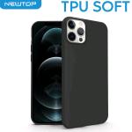 TPU SOFT CASE COVER APPLE IPHONE 11 PRO MAX ''NO LOGO'' (APPLE - Iphone 11 Pro Max - Nero senza foro logo)