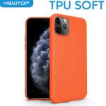 TPU SOFT CASE COVER APPLE IPHONE 11 PRO MAX ''NO LOGO'' (APPLE - Iphone 11 Pro Max - Arancione senza foro logo)