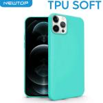 TPU SOFT CASE COVER APPLE IPHONE 12 MINI ''NO LOGO'' (APPLE - Iphone 12 Mini - Azzurro senza foro logo)