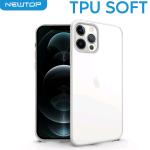 TPU SOFT CASE COVER APPLE IPHONE 13 PRO (APPLE - Iphone 13 PRO - Bianco trasparente senza foro logo)