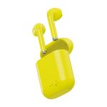 AURICOLARI BLUETOOTH 5.0 A CAPSULA CON CUSTODIA DI RICARICA GIALLO TWS AREA