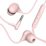 AURICOLARE CON MICROFONO IN EAR CON CONTROLLO REMOTO AREA ROSA