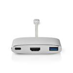 ADATTATORE  USB TIPO C A MULTIPORTA USB 3.0 HDMI USB C NEDIS