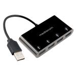 HUB USB 2.0 4 PORTE MD-U100 MEDIACOM NERO