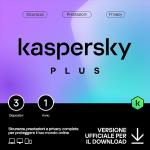 KASPERSKY PLUS INTERNET SECURITY 3 UTENTI 1 ANNO
