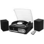 GIRADISCHI 33/45 GIRI + LETTORE HOME COMPACT DISC MP3 MAJESTIC TT38R NERO