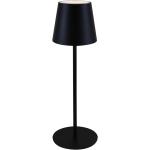 LAMPADA LED DA TAVOLO PORTATILE RICARICABILE NERA MAJESTIC