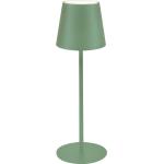 LAMPADA LED DA TAVOLO PORTATILE RICARICABILE VERDE MAJESTIC