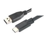 CAVO DATI/RICARICA DA USB 2.0 A USB TIPO C 1MT M/M NERO ALANTIK