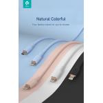 CAVO DATI/RICARICA IN SILICONE TYPE C LIGHTNING 3A 27W 1.2MT DEVIA ROSA