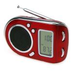 RADIO PORTATILE MULTIBANDA AM/FM/SW OROLOGIO CON ALLARME ROSSA