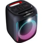 PARTY SPEAKER WIRELESS AUDIO CON LUCI LED INGRESSI USB/MICROSD/AUX/MIC BATTERIA RICARICABILE MAJESTIC FIRE 12