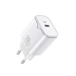 CARICATORE DA MURO USB 1 PORTA USB TYPE C 20W VFAN BIANCO FAST CHARGE