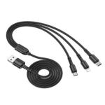 CAVO USB MULTIPLO LIGHTNING/MICRO/USB TIPO C DI RICARICA VELOCE 1.5MT 