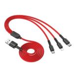CAVO USB MULTIPLO LIGHTNING/MICRO/USB TIPO C DI RICARICA VELOCE 1.5MT 