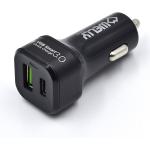 CARICATORE AUTO Quick Charge 3.0 Car WELLY NERO
