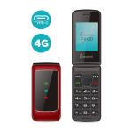 EASYTECK F400 2.4'' 4G VoLTE FOLD RED