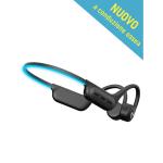 CUFFIA BLUETOOTH WATERPROOF CONDUZIONE OSSEA 8 ORE SAIET NERO CON LUCE NOTTURNA