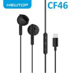 AURICOLARE + MIC UNIVERSALE CF46 TYPE-C NEWTOP NERO