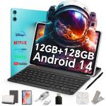 TECLAST P30 Android 14 Tablet 10.1 Pollici, 12GB RAM+128GB ROM(TF3TB), 2GHz Octa-Core, Widevine L1/5GHz