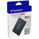 VERBATIM SSD 512GB VI500 S3 W500/R520MBPS 2.5 INTERNAL