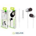 AURICOLARE STEREO CON MICROFONO OKLINE  OK-0071 NERO