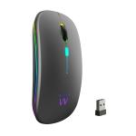 MOUSE WIRELESS BATTERIA RICARICABILE DUAL-CONNECT EWENT NERO