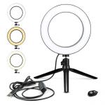 LUCE A LED DA 10.2" PER SELFIE E VIDEO CON TELECOMANDO MYSELFIE MAJESTIC