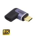ADATTATORE USB TIPO C M/F ANGOLARE EC1048 EWENT NERO DELOCK NERO