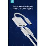 Adattatore Tipo-C per carica e audio connettori Tipo-C DEVIA