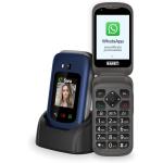 SAIET LINK 4+ IPS 2.8"+1,8" BLU 4G WHATSAPP DISPLAY TASTI GRANDI AUDIO AMPLIFICATO