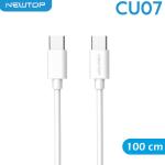 NEWTOP CU07 SIMPLY CAVO 300CM TYPE-C/TYPE-C 60W (TYPE-C/TYPE-C - BIANCO)