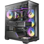 ANTEC C3 BLACK ARGB CASE MIDI TOWER ATX/mATX/ITX 3 VENTOLE ARGB PWM DA 120mm E 1 DA 120mm INCLUSE PANNELLI FRONTALI E LATERALI IN VETRO TEMPERATO SENZA CUCITURE NERO