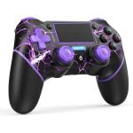 Gamepad wireless per ps4/PC con motori di  movimento e funzione audio, mini indicatore LED, cavo USB e antiscivolo -