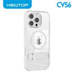 NEWTOP CV56 COVER CRISTALLO CON SUPPORTO PER APPLE IPHONE 16 PLUS (APPLE - IPHONE 16 PLUS - BIANCO)