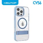 NEWTOP CV56 COVER CRISTALLO CON SUPPORTO PER APPLE IPHONE 16E (APPLE - IPHONE 16E - BLU)