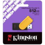 KINGSTON DATATRAVELER EXODIA S DRIVE FLASH USB 512GB USB 3.2 GEN 1 TYPE A DTXS/512GB