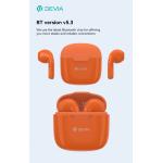 Auricolari Devia TWS-K1 Bluetooth 5.3 EM057 ARANCIO