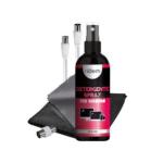 KIT DI PULIZIA PER TV 200ML CON PANNO IN MICROFIBRA CAVO ANTENNA E ADATTATORE 